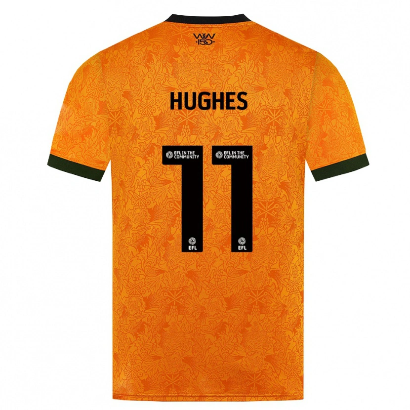 Danxen Męski Amber Hughes #11 Pomarańczowy Czarny Domowa Koszulka 2026/27 Koszulki Klubowe