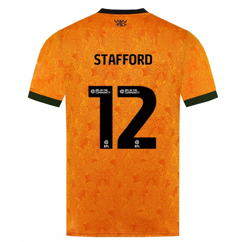 Danxen Męski Ollie Stafford #12 Pomarańczowy Czarny Domowa Koszulka 2026/27 Koszulki Klubowe