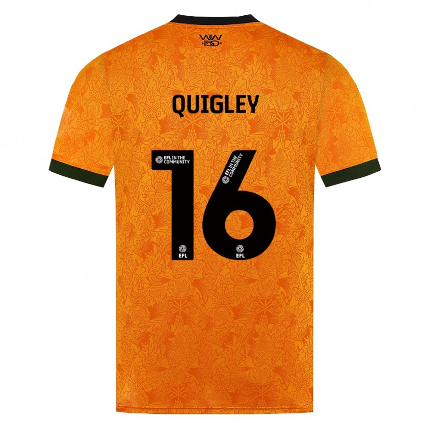 Danxen Męski Racheal Quigley #16 Pomarańczowy Czarny Domowa Koszulka 2026/27 Koszulki Klubowe