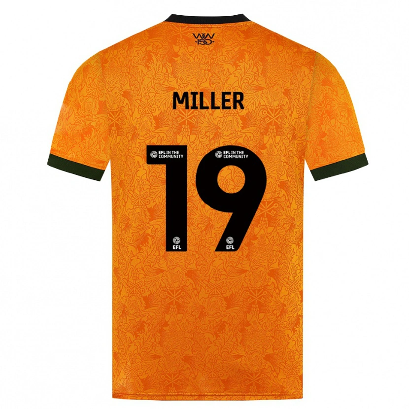 Danxen Męski Ali Miller #19 Pomarańczowy Czarny Domowa Koszulka 2026/27 Koszulki Klubowe