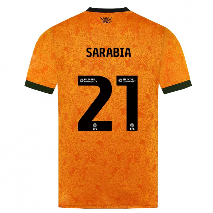 Danxen Męski Pablo Sarabia #21 Pomarańczowy Czarny Domowa Koszulka 2026/27 Koszulki Klubowe