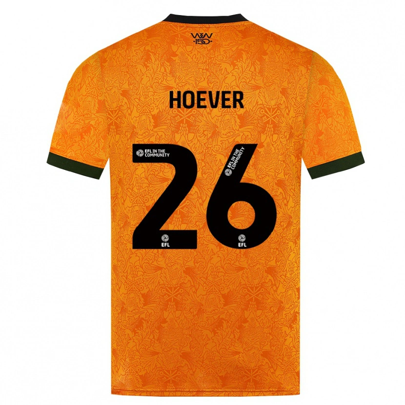 Danxen Męski Ki-Jana Hoever #26 Pomarańczowy Czarny Domowa Koszulka 2026/27 Koszulki Klubowe