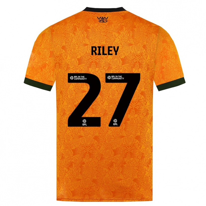 Danxen Męski Lauren Riley #27 Pomarańczowy Czarny Domowa Koszulka 2026/27 Koszulki Klubowe