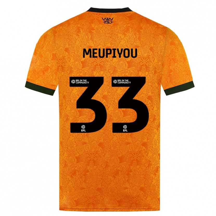 Danxen Męski Bastien Meupiyou #33 Pomarańczowy Czarny Domowa Koszulka 2026/27 Koszulki Klubowe
