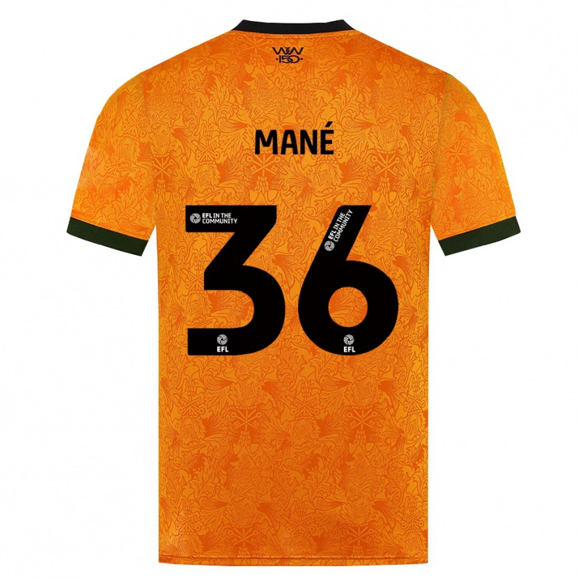 Danxen Męski Mateus Mané #36 Pomarańczowy Czarny Domowa Koszulka 2026/27 Koszulki Klubowe