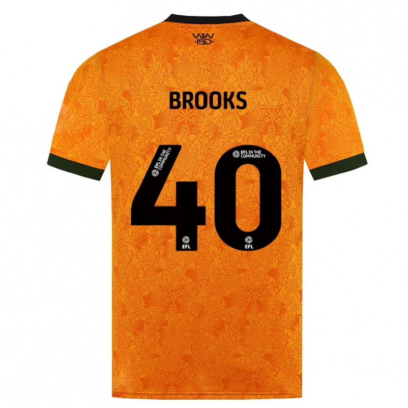 Danxen Męski Alfie Brooks #40 Pomarańczowy Czarny Domowa Koszulka 2026/27 Koszulki Klubowe