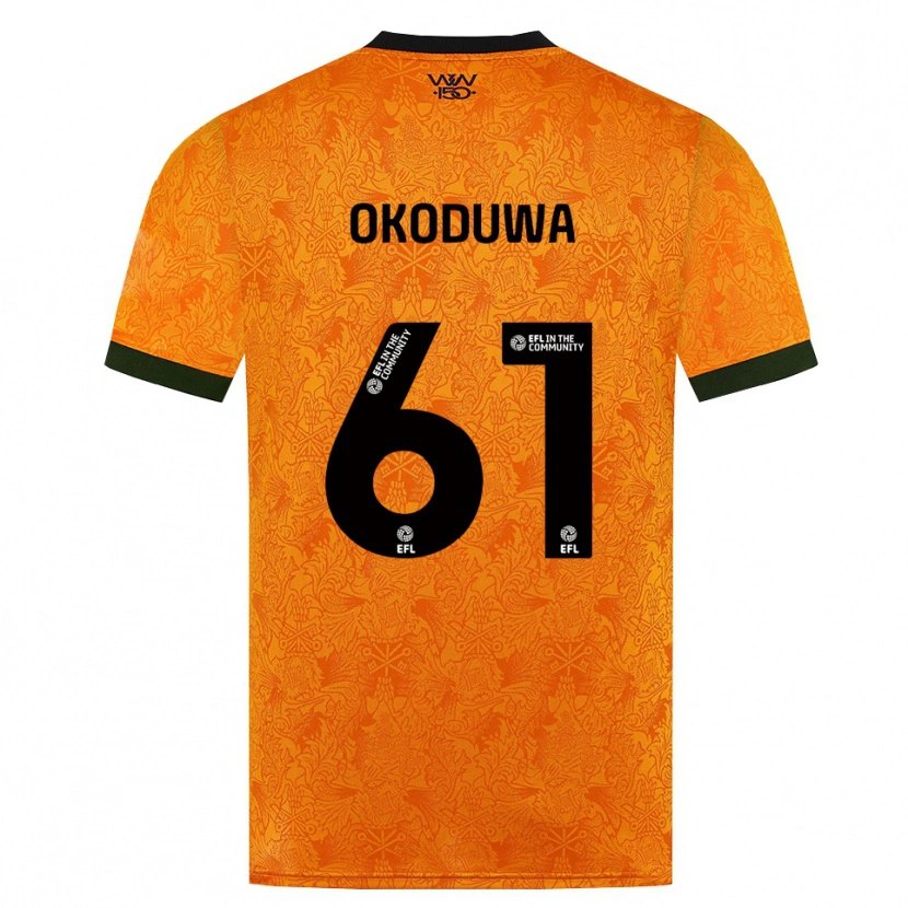 Danxen Męski Wesley Okoduwa #61 Pomarańczowy Czarny Domowa Koszulka 2026/27 Koszulki Klubowe