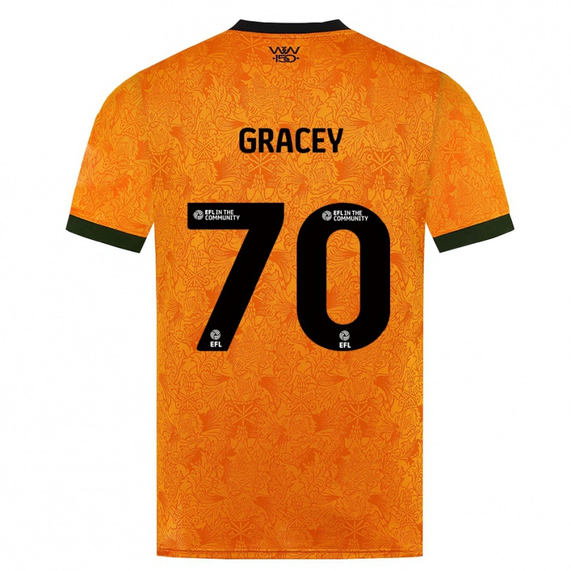 Danxen Męski Josh Gracey #70 Pomarańczowy Czarny Domowa Koszulka 2026/27 Koszulki Klubowe