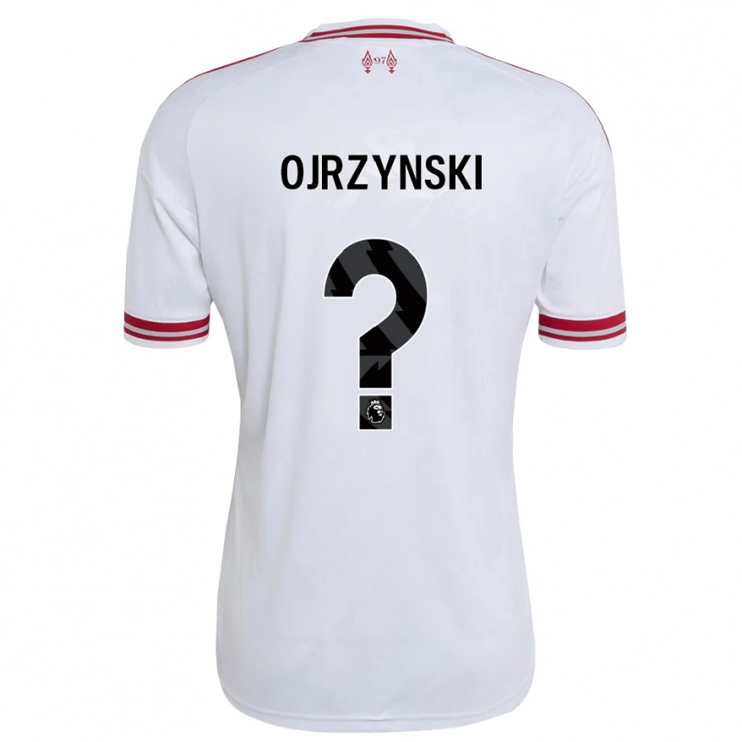 Danxen Męski Jakub Ojrzynski #0 Czerwony Biały Wyjazdowa Koszulka 2026/27 Koszulki Klubowe