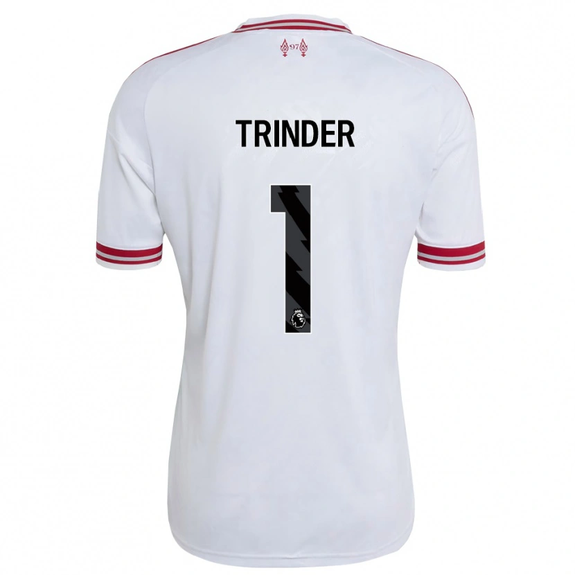 Danxen Męski Zach Trinder #1 Czerwony Biały Wyjazdowa Koszulka 2026/27 Koszulki Klubowe