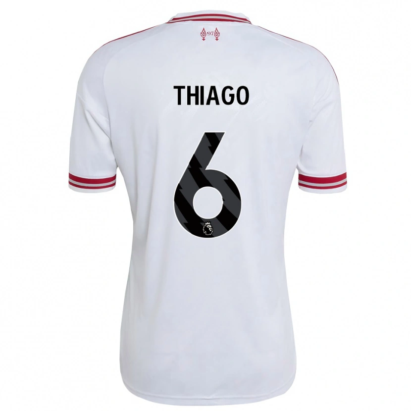 Danxen Męski Thiago #6 Czerwony Biały Wyjazdowa Koszulka 2026/27 Koszulki Klubowe