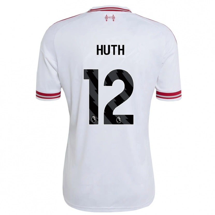 Danxen Męski Charlie Huth #12 Czerwony Biały Wyjazdowa Koszulka 2026/27 Koszulki Klubowe
