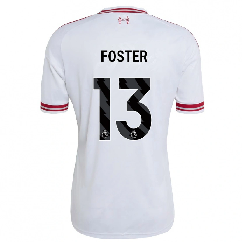 Danxen Męski Rylee Foster #13 Czerwony Biały Wyjazdowa Koszulka 2026/27 Koszulki Klubowe