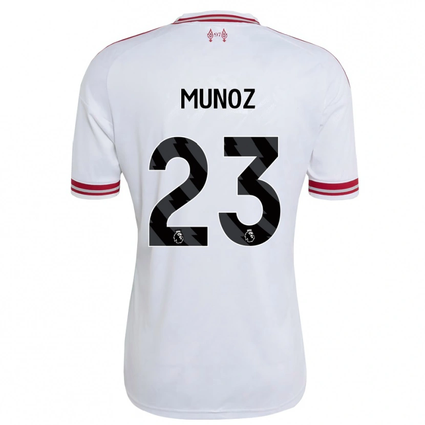 Danxen Męski Víctor Muñoz #23 Czerwony Biały Wyjazdowa Koszulka 2026/27 Koszulki Klubowe
