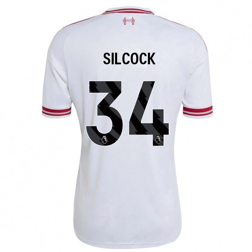 Danxen Męski Hannah Silcock #34 Czerwony Biały Wyjazdowa Koszulka 2026/27 Koszulki Klubowe