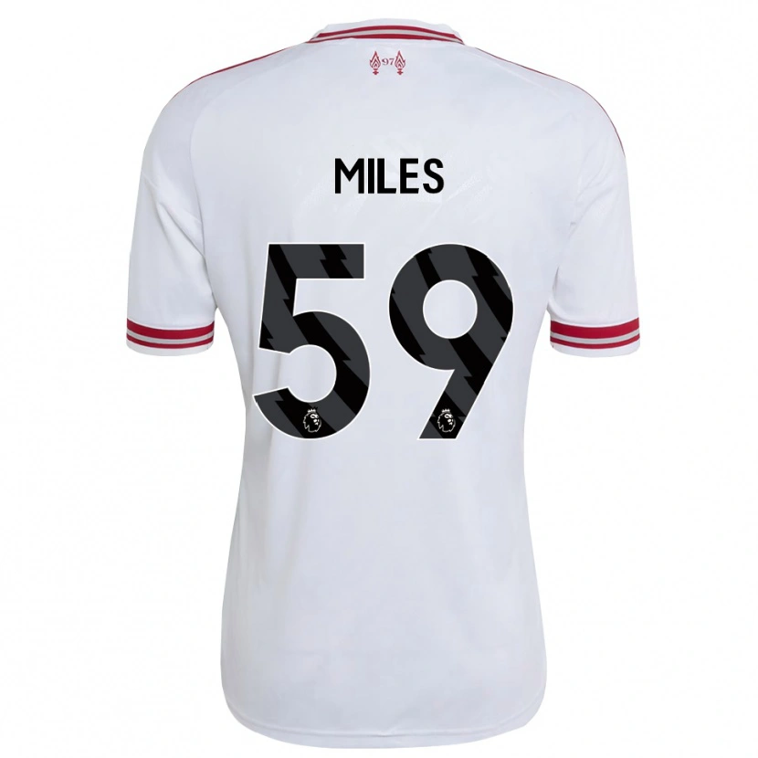 Danxen Męski Terence Miles #59 Czerwony Biały Wyjazdowa Koszulka 2026/27 Koszulki Klubowe