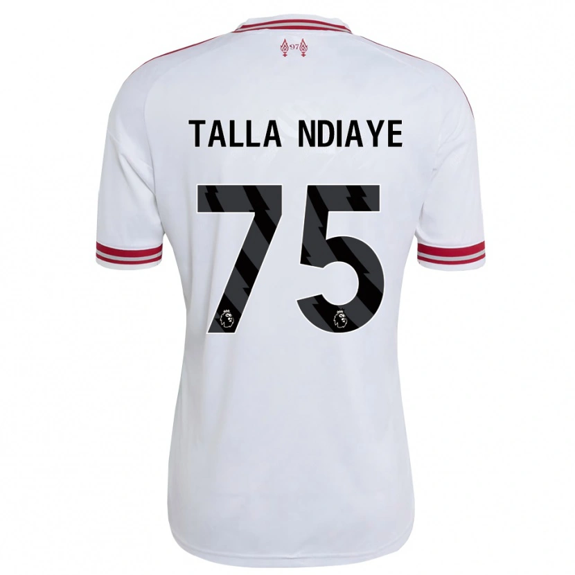 Danxen Męski Mor Talla Ndiaye #75 Czerwony Biały Wyjazdowa Koszulka 2026/27 Koszulki Klubowe