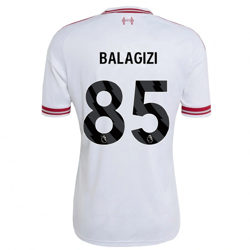 Danxen Męski James Balagizi #85 Czerwony Biały Wyjazdowa Koszulka 2026/27 Koszulki Klubowe
