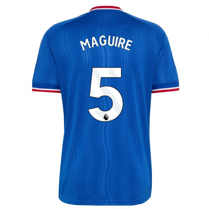 Danxen Męski Harry Maguire #5 Niebieski Biały Czerwony Wyjazdowa Koszulka 2026/27 Koszulki Klubowe