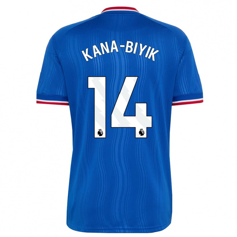 Danxen Męski Enzo Kana-Biyik #14 Niebieski Biały Czerwony Wyjazdowa Koszulka 2026/27 Koszulki Klubowe