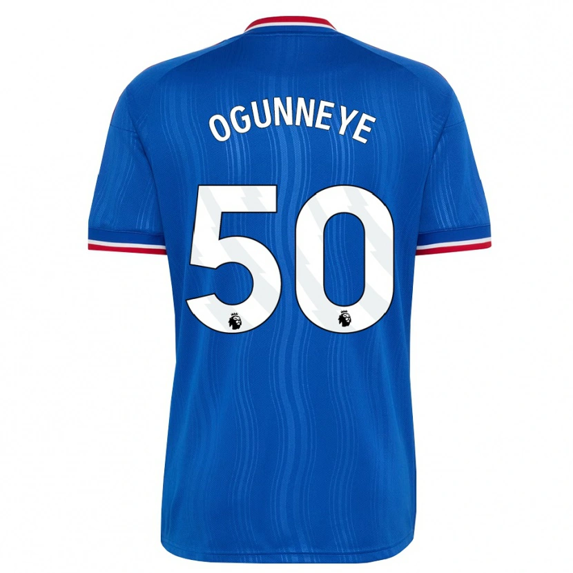 Danxen Męski Habeeb Ogunneye #50 Niebieski Biały Czerwony Wyjazdowa Koszulka 2026/27 Koszulki Klubowe