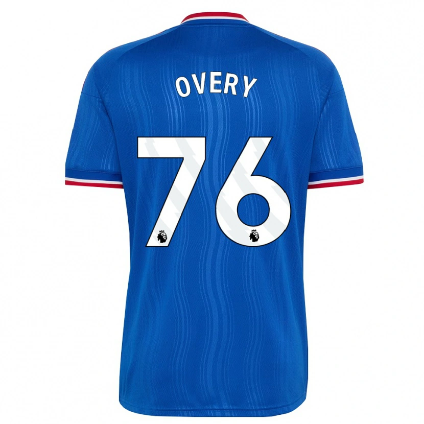 Danxen Męski James Overy #76 Niebieski Biały Czerwony Wyjazdowa Koszulka 2026/27 Koszulki Klubowe
