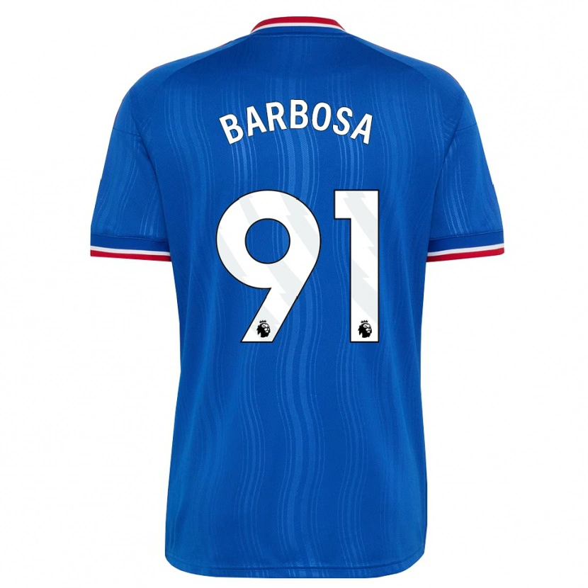 Danxen Męski Neithan Barbosa #91 Niebieski Biały Czerwony Wyjazdowa Koszulka 2026/27 Koszulki Klubowe