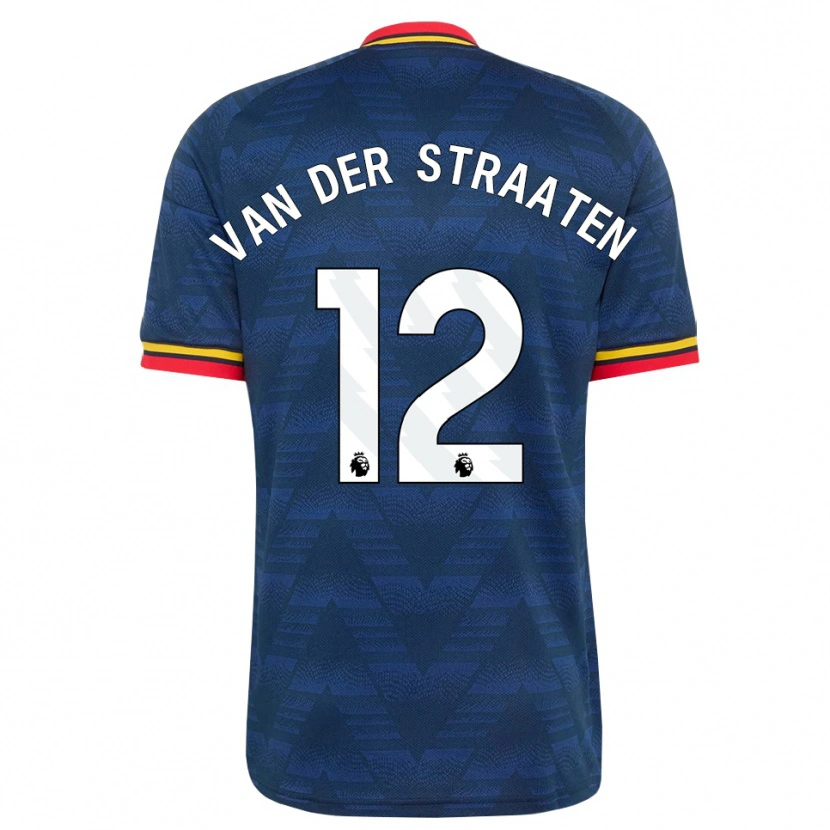 Danxen Męski Zachary Van Der Straaten #12 Północnoniebieski Żółty Czerwony Wyjazdowa Koszulka 2026/27 Koszulki Klubowe