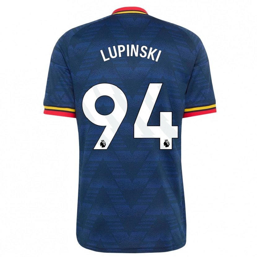 Danxen Męski Remi Lupinski #94 Północnoniebieski Żółty Czerwony Wyjazdowa Koszulka 2026/27 Koszulki Klubowe
