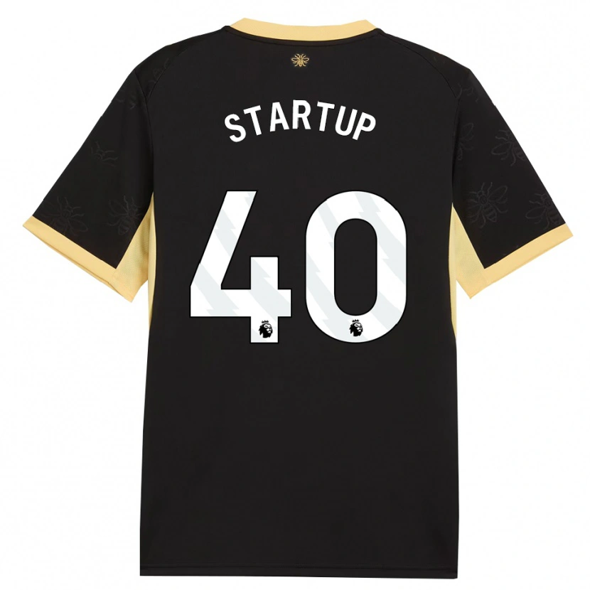 Danxen Męski Katie Startup #40 Czarny Żółty Wyjazdowa Koszulka 2026/27 Koszulki Klubowe