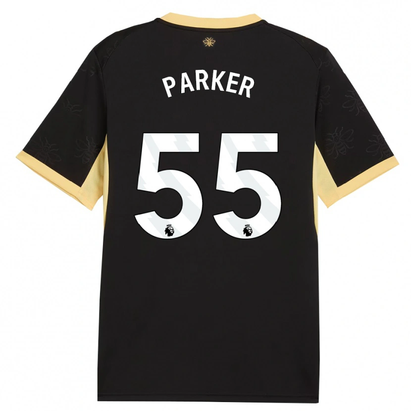 Danxen Męski Harrison Parker #55 Czarny Żółty Wyjazdowa Koszulka 2026/27 Koszulki Klubowe