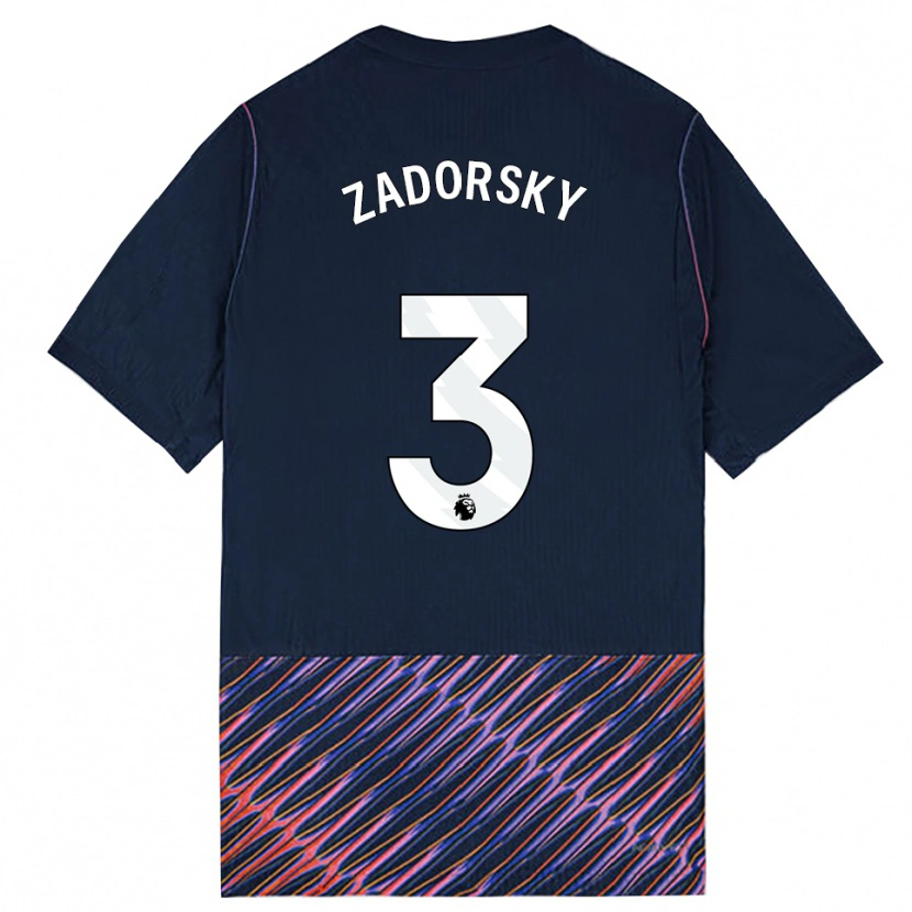 Danxen Męski Shelina Zadorsky #3 Królewski Niebieski Biały Wyjazdowa Koszulka 2026/27 Koszulki Klubowe