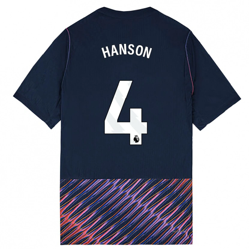 Danxen Męski Cayon Hanson #4 Królewski Niebieski Biały Wyjazdowa Koszulka 2026/27 Koszulki Klubowe