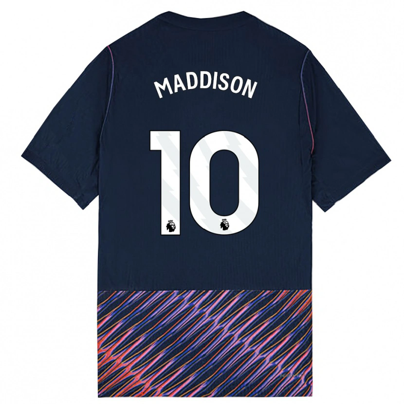 Danxen Męski James Maddison #10 Królewski Niebieski Biały Wyjazdowa Koszulka 2026/27 Koszulki Klubowe