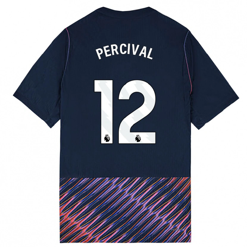 Danxen Męski Ria Percival #12 Królewski Niebieski Biały Wyjazdowa Koszulka 2026/27 Koszulki Klubowe