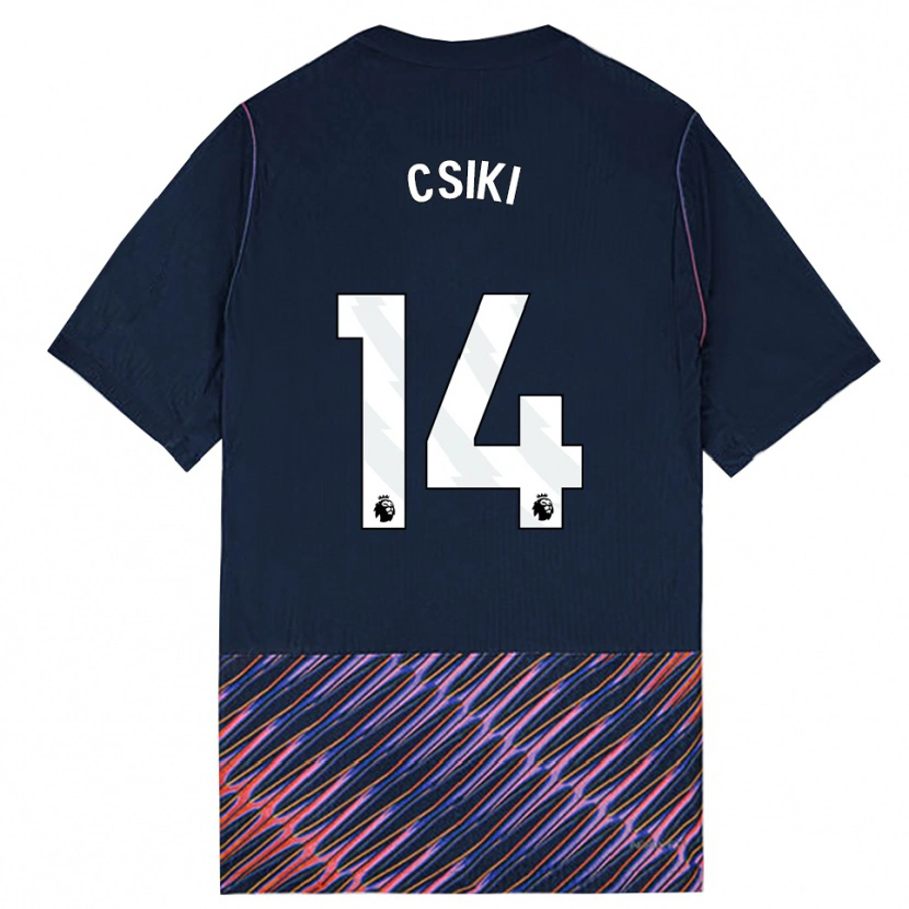 Danxen Męski Anna Csiki #14 Królewski Niebieski Biały Wyjazdowa Koszulka 2026/27 Koszulki Klubowe