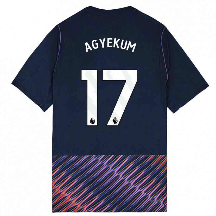 Danxen Męski Ezra Agyekum #17 Królewski Niebieski Biały Wyjazdowa Koszulka 2026/27 Koszulki Klubowe
