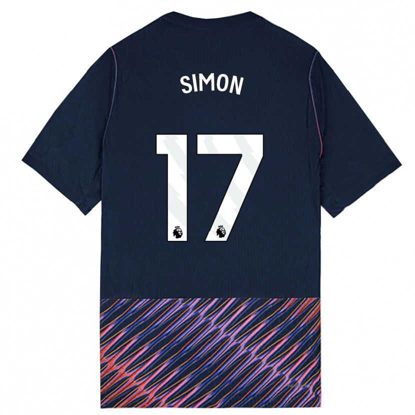 Danxen Męski Kyah Simon #17 Królewski Niebieski Biały Wyjazdowa Koszulka 2026/27 Koszulki Klubowe