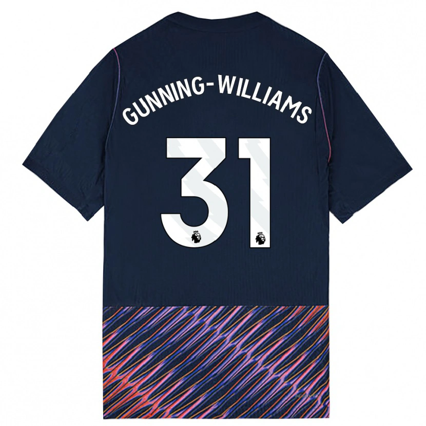 Danxen Męski Lenna Gunning-Williams #31 Królewski Niebieski Biały Wyjazdowa Koszulka 2026/27 Koszulki Klubowe