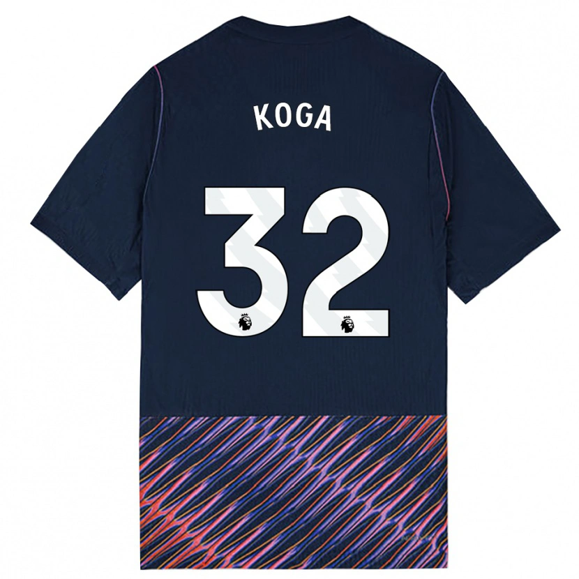 Danxen Męski Tōko Koga #32 Królewski Niebieski Biały Wyjazdowa Koszulka 2026/27 Koszulki Klubowe