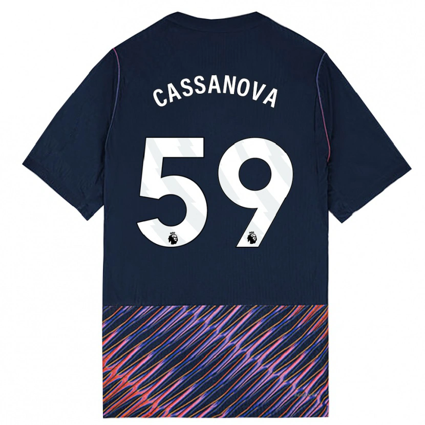 Danxen Męski Dante Cassanova #59 Królewski Niebieski Biały Wyjazdowa Koszulka 2026/27 Koszulki Klubowe