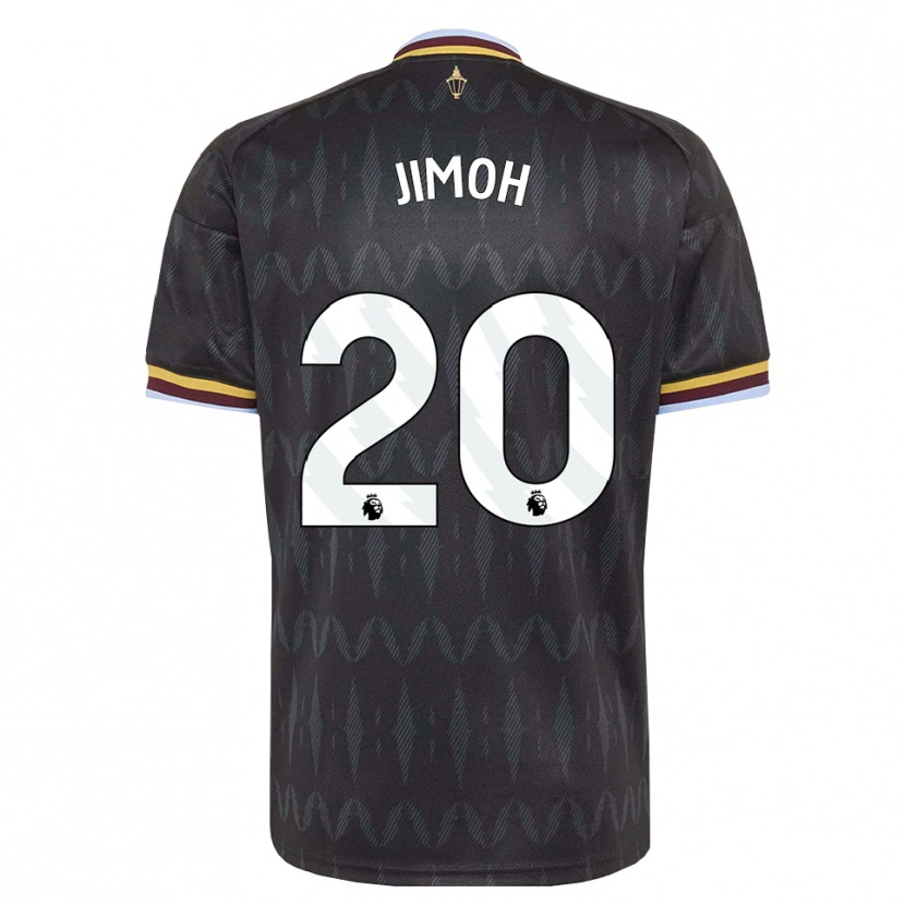 Danxen Męski Jamaldeen Jimoh-Aloba #20 Niebieski Chaber Czarny Żółty Wyjazdowa Koszulka 2026/27 Koszulki Klubowe