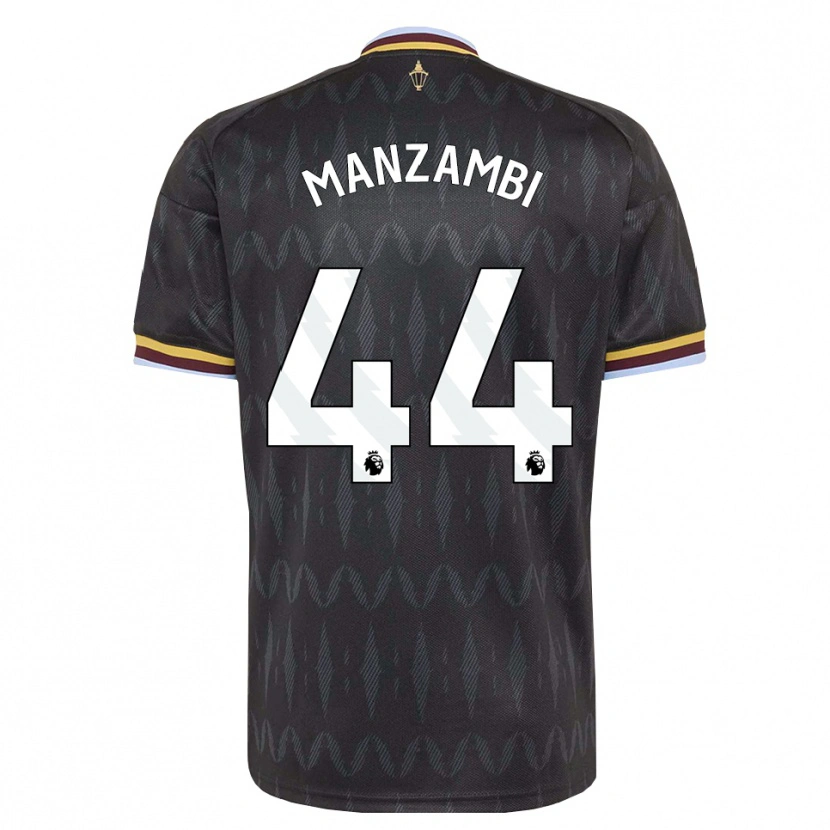 Danxen Męski Johan Manzambi #44 Niebieski Chaber Czarny Żółty Wyjazdowa Koszulka 2026/27 Koszulki Klubowe