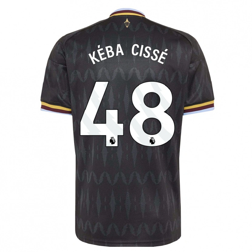 Danxen Męski Modou Kéba Cissé #48 Niebieski Chaber Czarny Żółty Wyjazdowa Koszulka 2026/27 Koszulki Klubowe