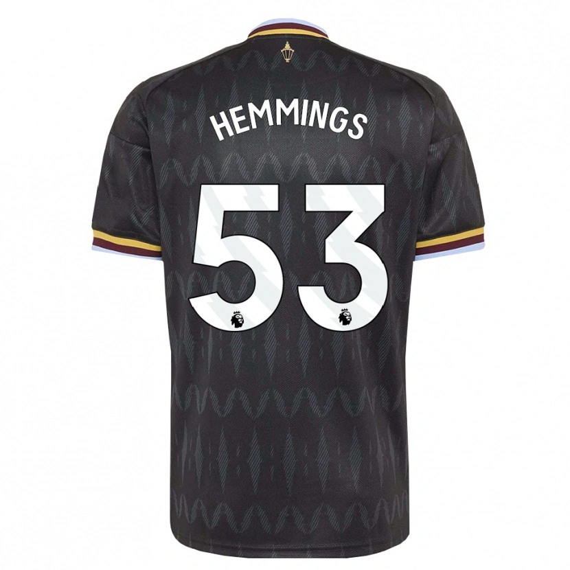 Danxen Męski George Hemmings #53 Niebieski Chaber Czarny Żółty Wyjazdowa Koszulka 2026/27 Koszulki Klubowe