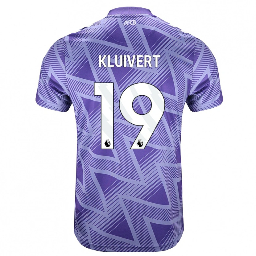 Danxen Męski Justin Kluivert #19 Bladożółty Biały Wyjazdowa Koszulka 2026/27 Koszulki Klubowe
