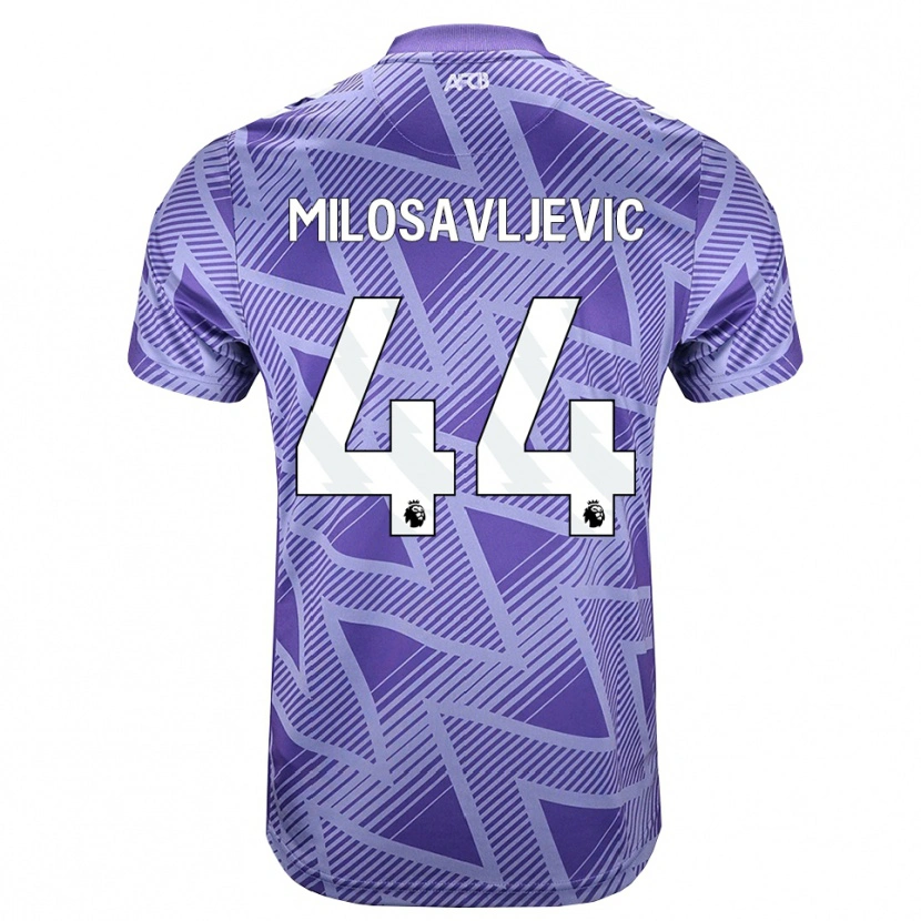 Danxen Męski Veljko Milosavljevic #44 Bladożółty Biały Wyjazdowa Koszulka 2026/27 Koszulki Klubowe