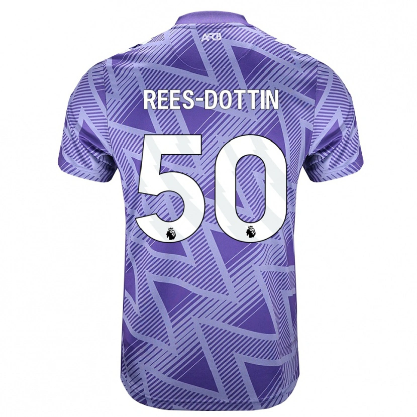 Danxen Męski Remy Rees-Dottin #50 Bladożółty Biały Wyjazdowa Koszulka 2026/27 Koszulki Klubowe