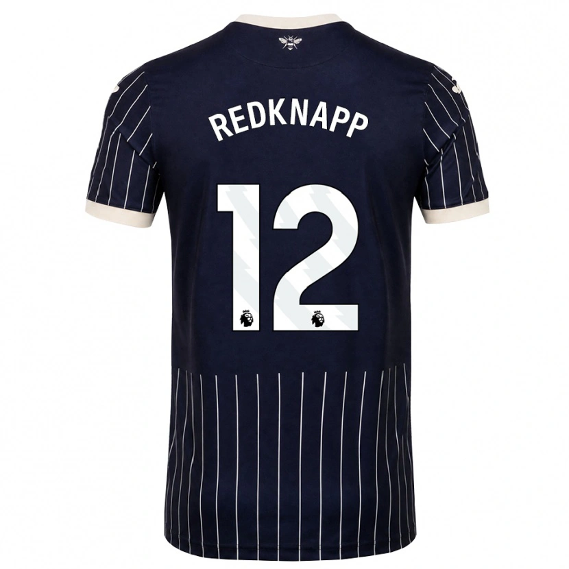 Danxen Męski Beau Redknapp #12 Czarny Biały Wyjazdowa Koszulka 2026/27 Koszulki Klubowe