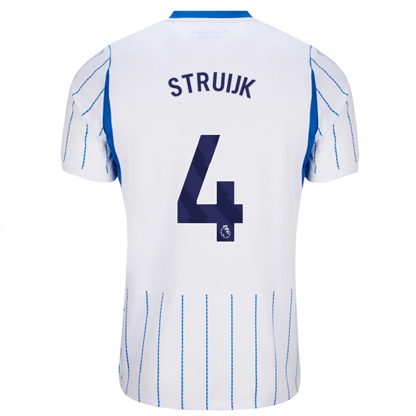 Danxen Męski Pascal Struijk #4 Niebieski Chaber Biały Wyjazdowa Koszulka 2026/27 Koszulki Klubowe